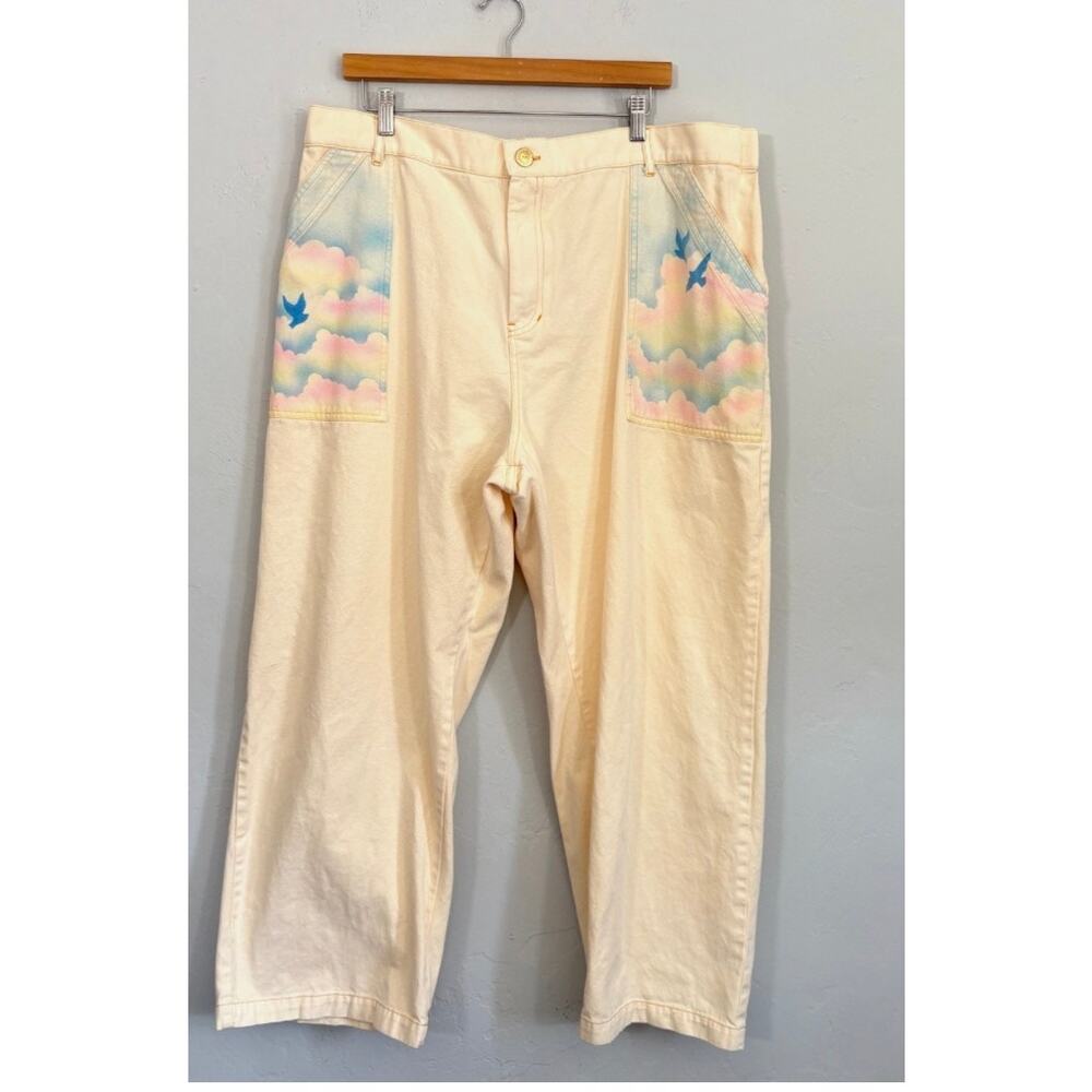 NWT Big Bud Press Work Pants LIMITED EDITION Summer Dream Airbrush Rainbow / 1XL